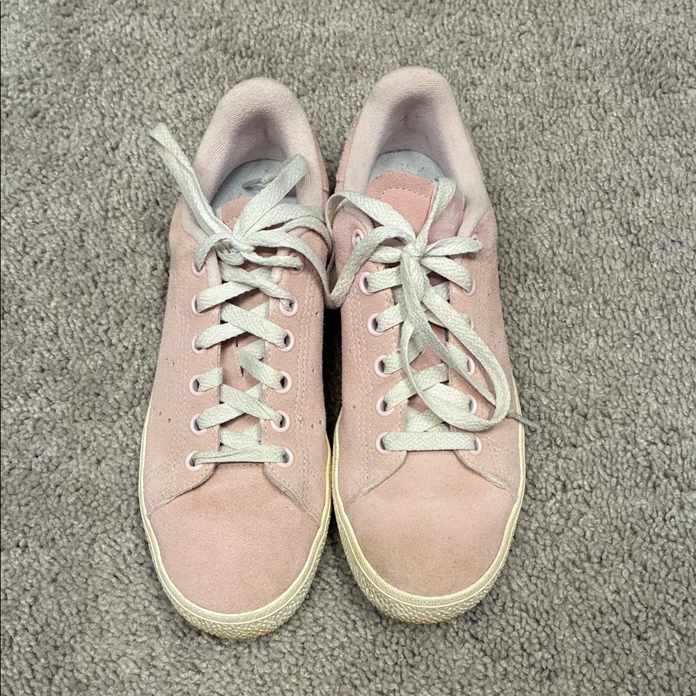 Adidas Stan Smith Casual Pink Suede Lace-Up Sneakers
